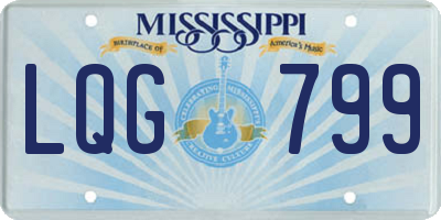 MS license plate LQG799