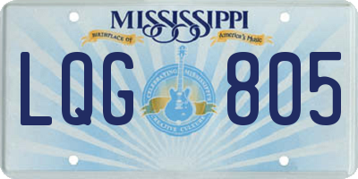 MS license plate LQG805