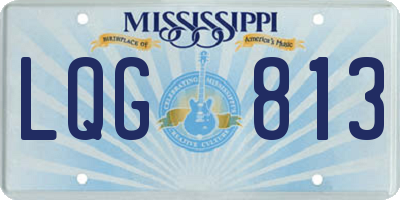 MS license plate LQG813