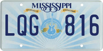MS license plate LQG816