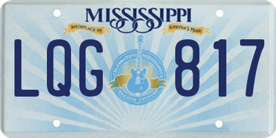 MS license plate LQG817
