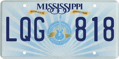 MS license plate LQG818