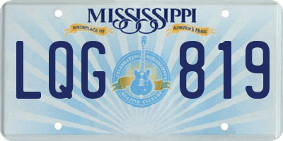MS license plate LQG819