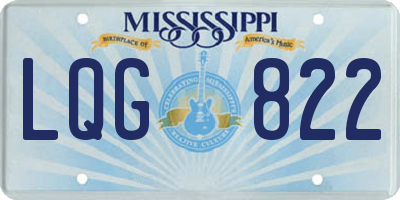 MS license plate LQG822
