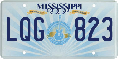 MS license plate LQG823