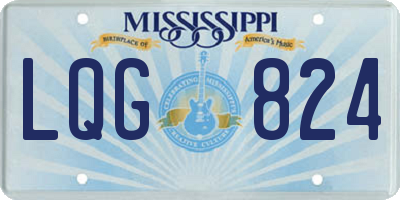 MS license plate LQG824