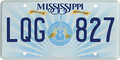 MS license plate LQG827