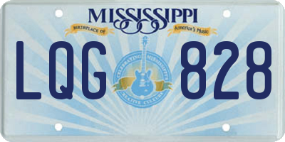 MS license plate LQG828