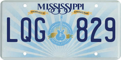 MS license plate LQG829