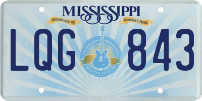 MS license plate LQG843