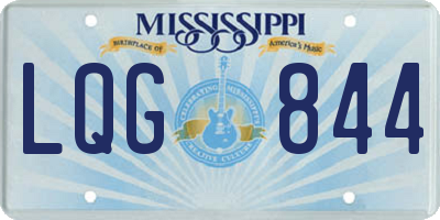 MS license plate LQG844