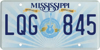 MS license plate LQG845