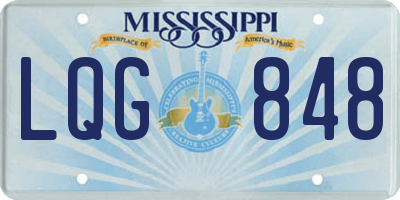MS license plate LQG848