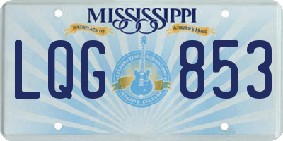 MS license plate LQG853