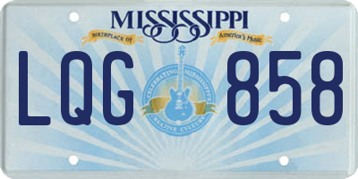 MS license plate LQG858