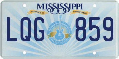 MS license plate LQG859