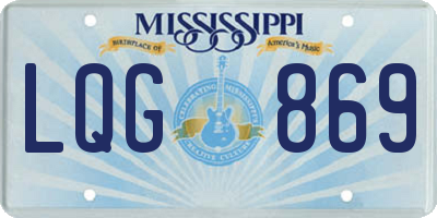 MS license plate LQG869