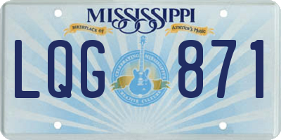MS license plate LQG871