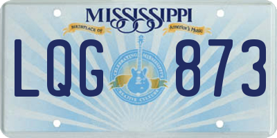 MS license plate LQG873