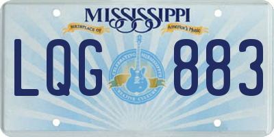 MS license plate LQG883