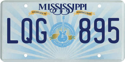 MS license plate LQG895