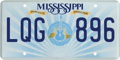 MS license plate LQG896
