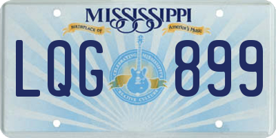 MS license plate LQG899