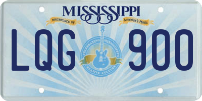 MS license plate LQG900