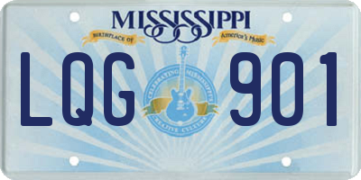 MS license plate LQG901