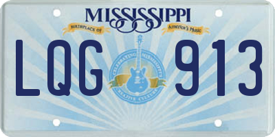 MS license plate LQG913
