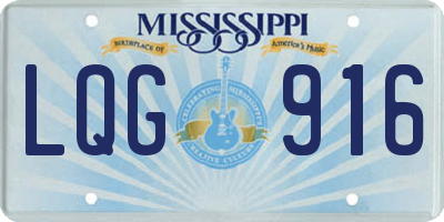MS license plate LQG916