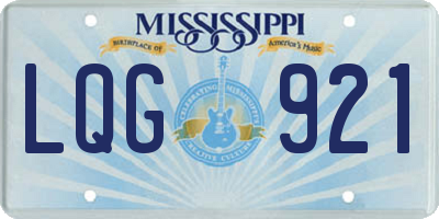 MS license plate LQG921