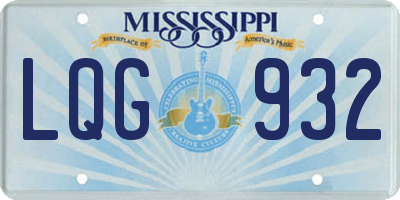 MS license plate LQG932