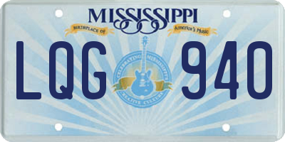 MS license plate LQG940