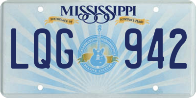 MS license plate LQG942