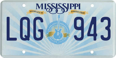 MS license plate LQG943