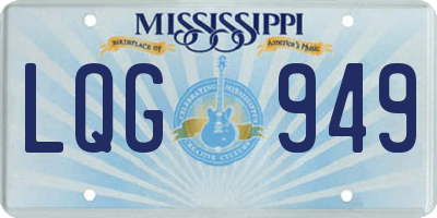MS license plate LQG949