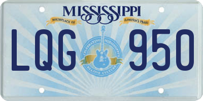 MS license plate LQG950