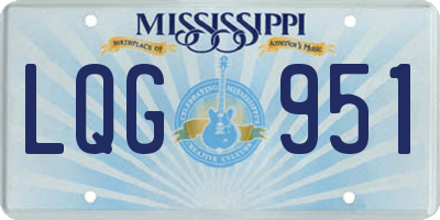 MS license plate LQG951