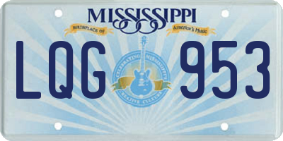 MS license plate LQG953