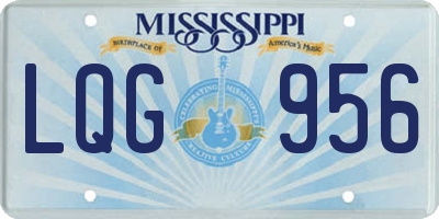 MS license plate LQG956