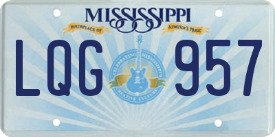 MS license plate LQG957
