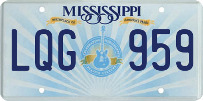 MS license plate LQG959