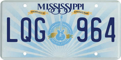 MS license plate LQG964