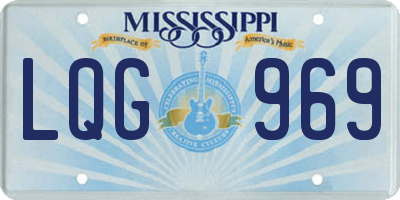 MS license plate LQG969