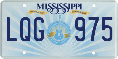 MS license plate LQG975