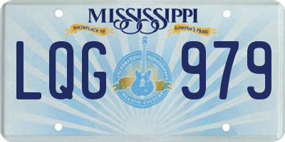 MS license plate LQG979