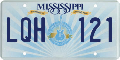 MS license plate LQH121