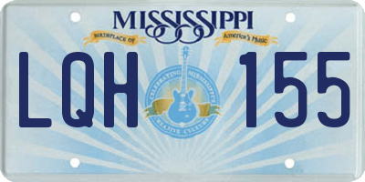 MS license plate LQH155