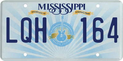 MS license plate LQH164